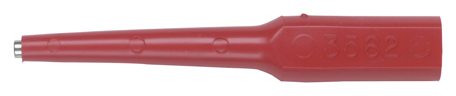 Pomona 3560-2 Adapter, Banana Jack-Socket Tip, Red