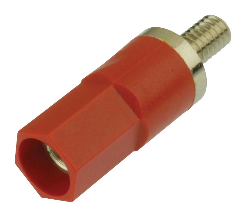 Pomona 5700-2 Banana Jack Adapter, 25A, Screw, Red