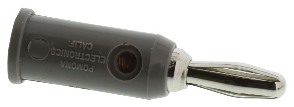 Pomona 1325-8 Banana Plug, 15A, Solderless, Grey