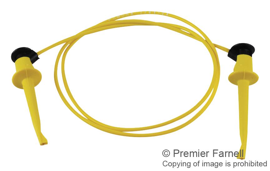 Pomona 3781-24-4 Test Lead, Yellow, 609.6Mm, 60Vdc, 5A