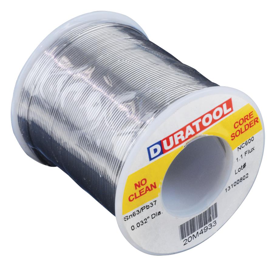 Duratool Spc22139 Solder Wire, 63/37 Sn/pb, 183 Deg C