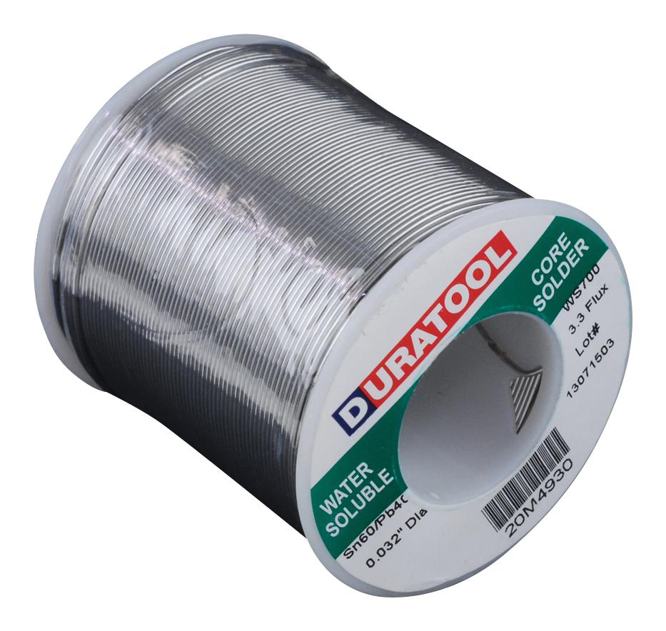 Duratool Spc22136 Solder Wire, 60/40 Sn/pb, 190 Deg C