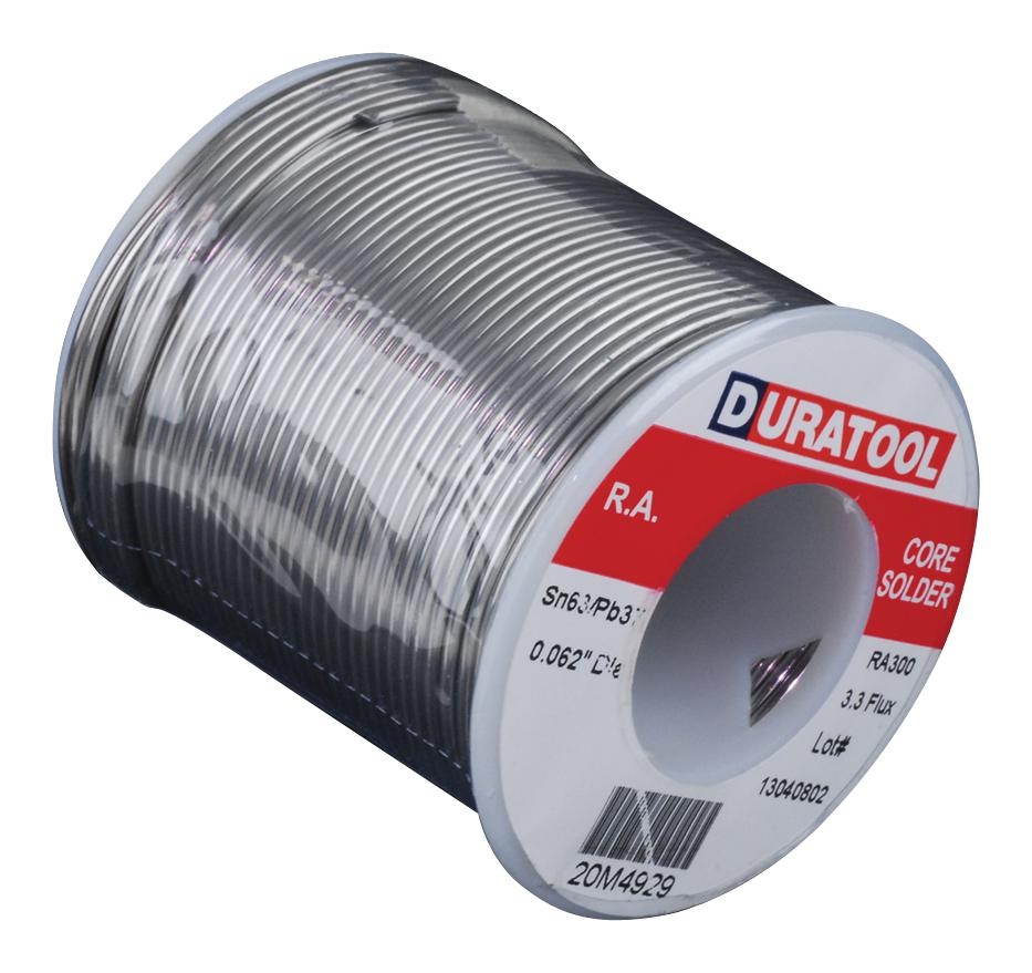 Duratool Spc22135 Solder Wire, 63/37 Sn/pb, 183 Deg C