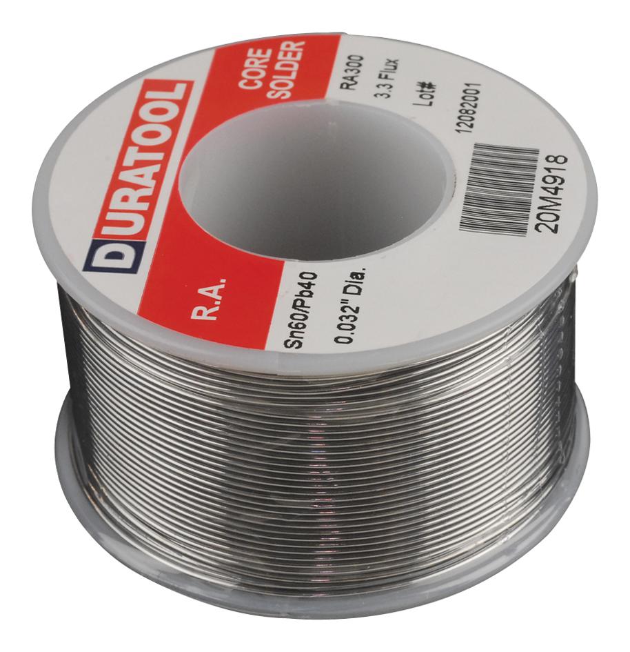 Duratool Spc22124 Solder Wire, 60/40 Sn/pb, 190 Deg C