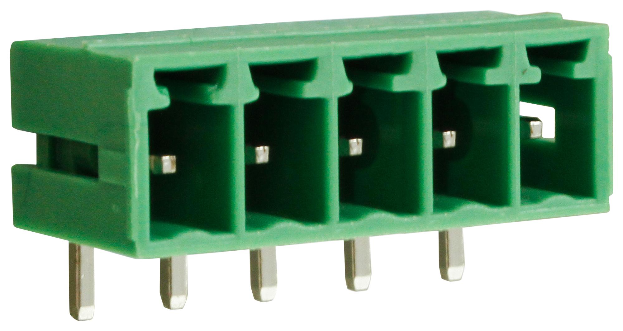 Camdenboss Ctbp93He/5 Terminal Block, Header, 5Pos, R/a, Th