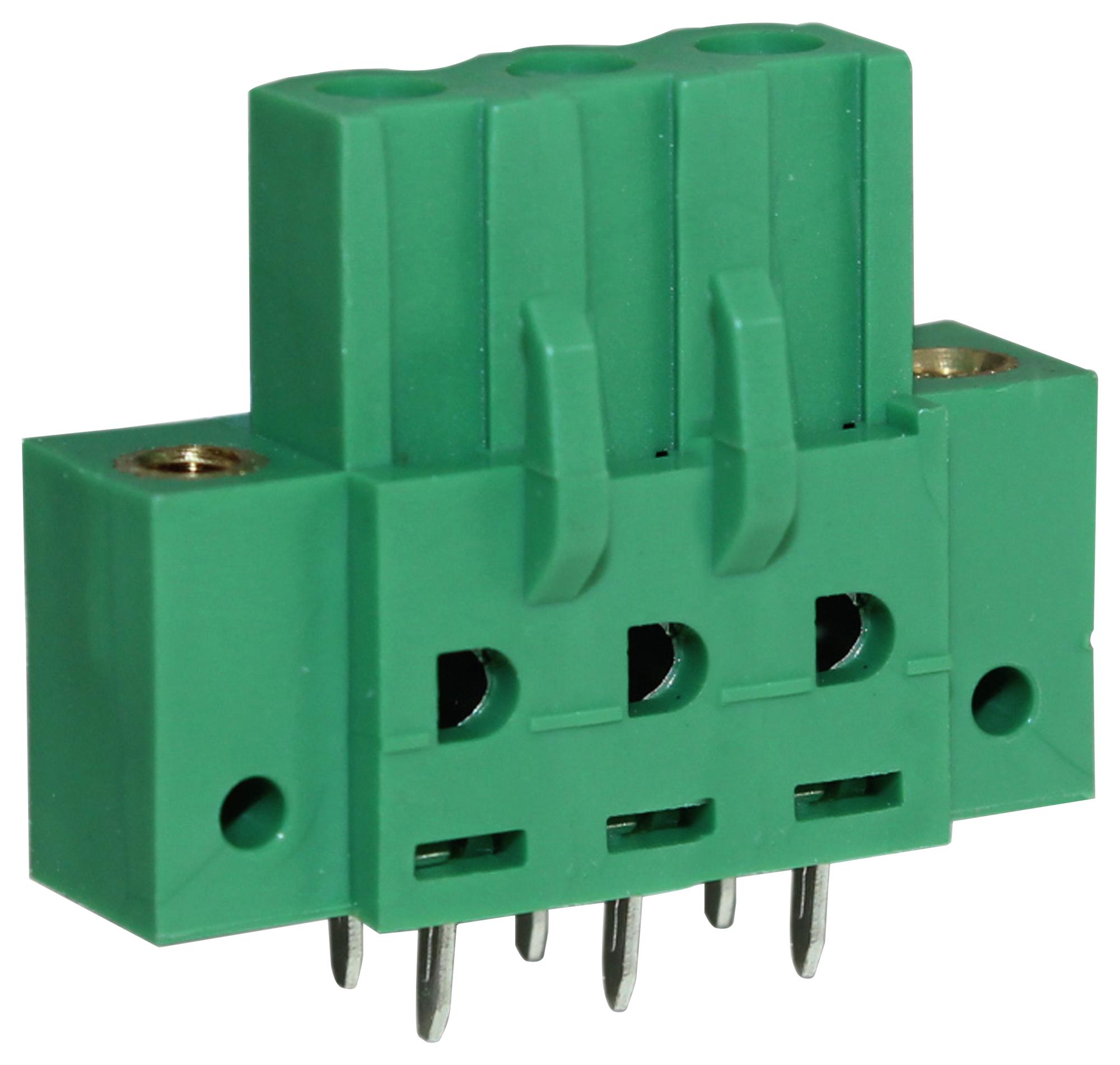 Camdenboss Ctbp97Vj/3Fl Terminal Block, Socket, 3Pos, R/a, Th