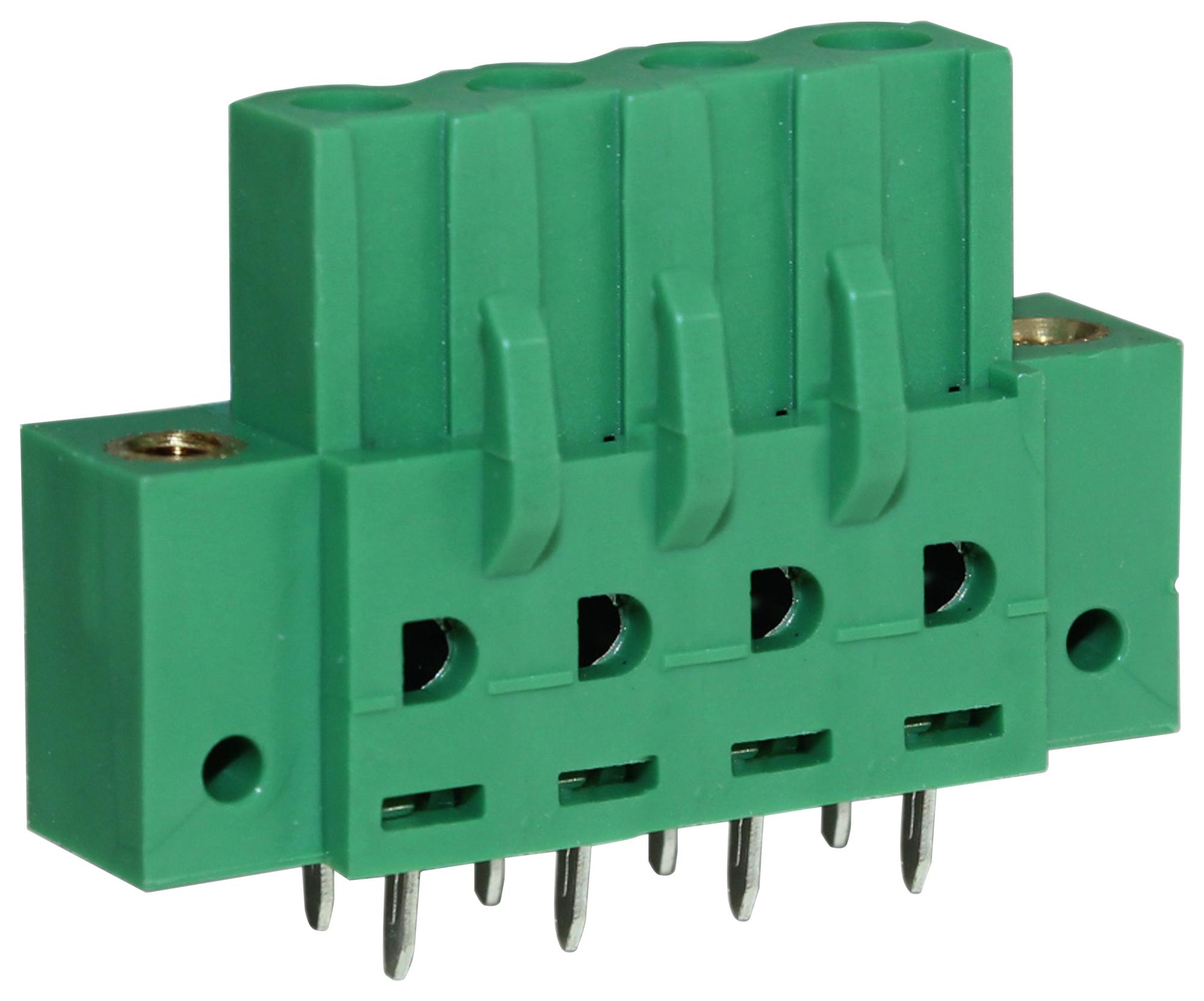 Camdenboss Ctbp97Vj/4Fl Terminal Block, Socket, 4Pos, R/a, Th