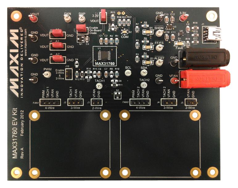 Analog Devices Max31760Evkit# Evaluation Board, Fan-Speed Ctrl Gui