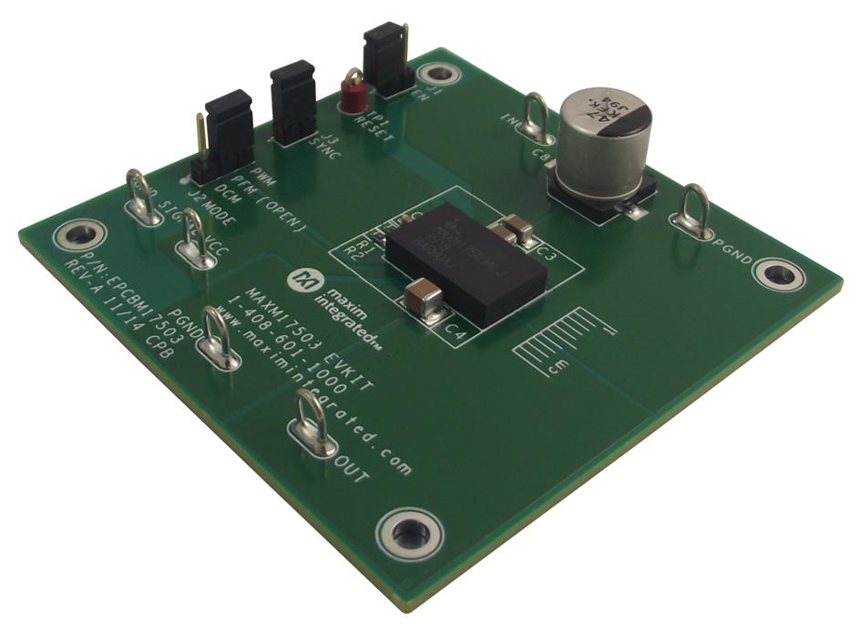 Analog Devices Maxm17503Evkit# Evaluation Board, Sync Buck Converter