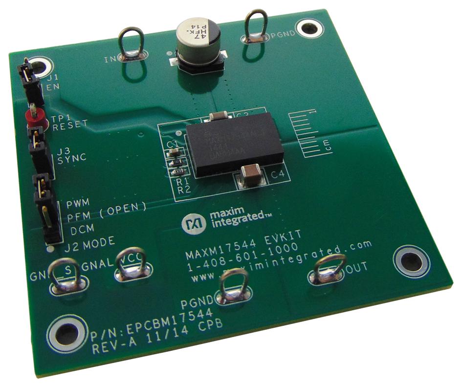 Analog Devices Maxm17544Evkit# Evaluation Board, Sync Buck Converter