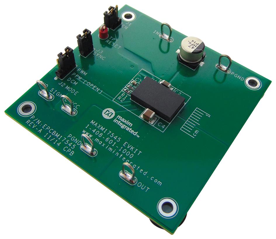 Analog Devices Maxm17545Evkit# Evaluation Board, Sync Buck Converter