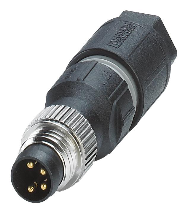 Phoenix Contact 1441011 Sensor Connector, M8, Plug, 4Pos