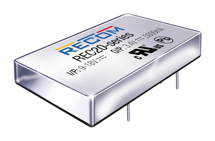 Recom Power Rec20-2415S Dc-Dc Converter, 15V, 1.34A