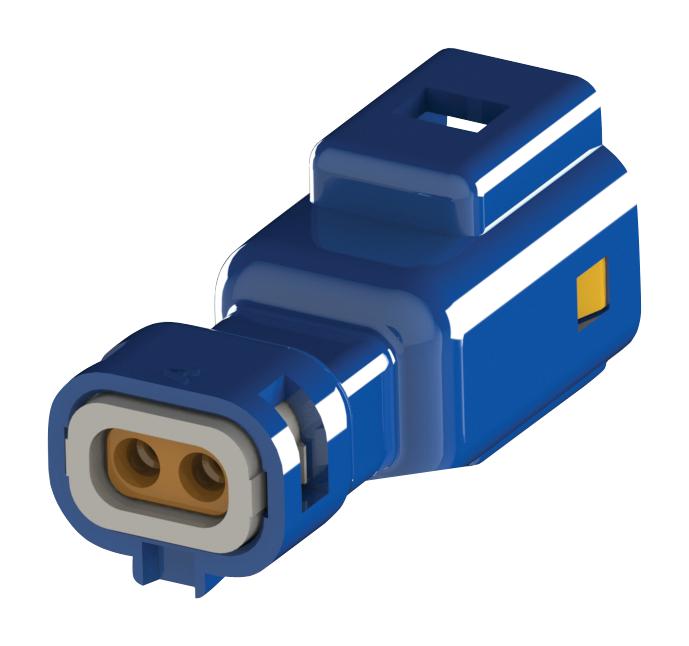 Edac 560-002-000-311 Plug Housing, 2Pos, Pbt, Blue