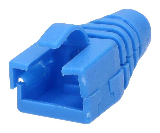 Mh Connectors Rj45Srb-Ret-B Strain Relief Boot, Rj45 Conn, Blue,pk10