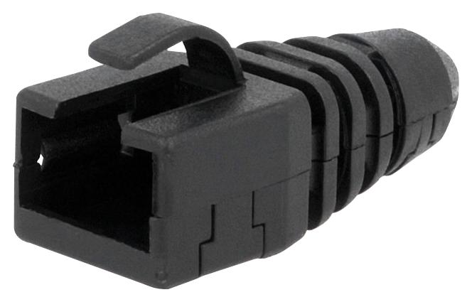 Mh Connectors Rj45Srb-Ret-Bk Strain Relief Boot, Rj45 Conn, Black