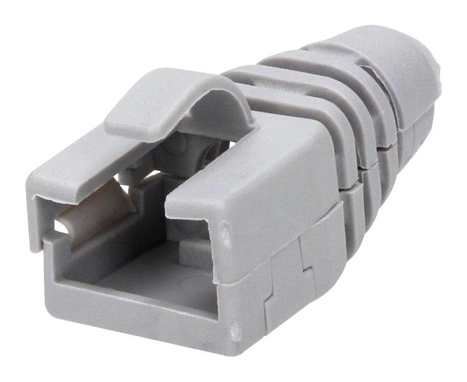 Mh Connectors Rj45Srb-Ret-Lg Strain Relief Boot, Rj45 Conn, Grey,pk10