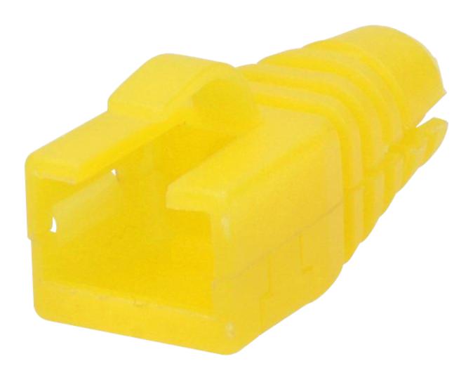 Mh Connectors Rj45Srb-Ret-Y Strain Relief Boot, Rj45 Conn, Yellow