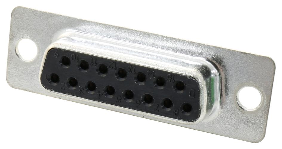 Mh Connectors Mhdb25Ss D-Sub Connector, Receptacle, 25Pos