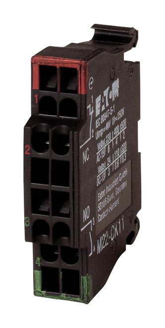 Eaton Moeller M22-Ck11 Switch Contact Block, 2 Pole, 4A, 115Vac