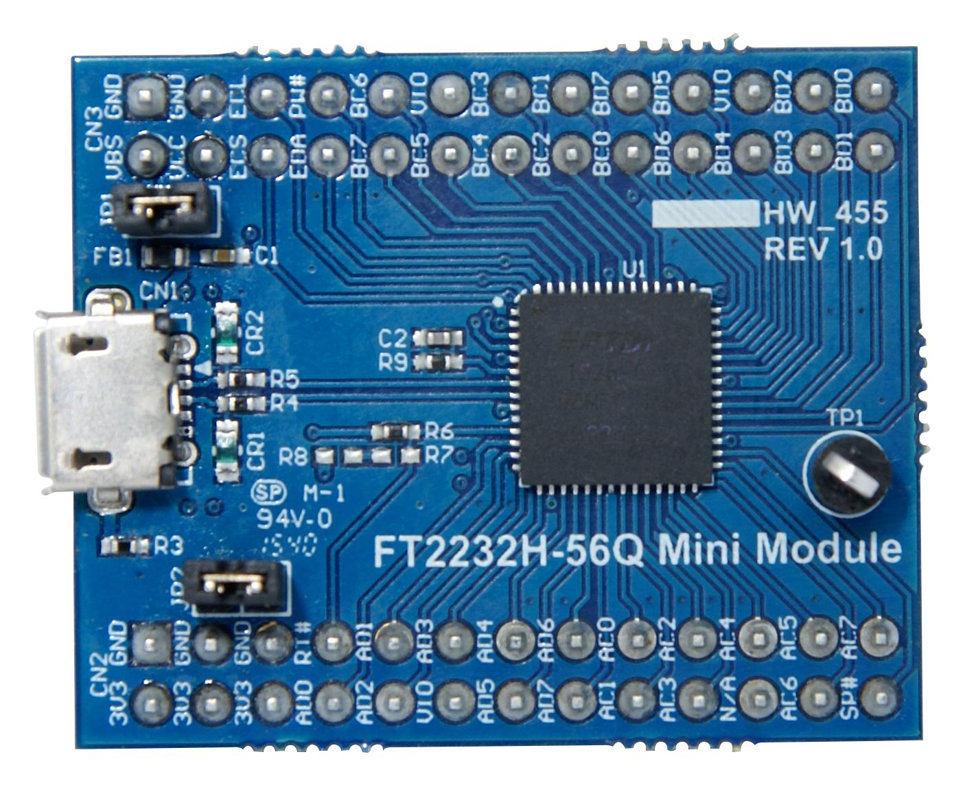 Ftdi Ft2232H-56Q Mini Mdl Evaluation Board, Usb-Fifo/serial