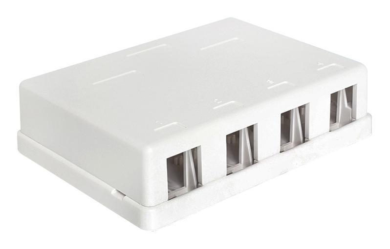 Tuk Kh4 Keystone Housing, 4Port, Abs, Wht