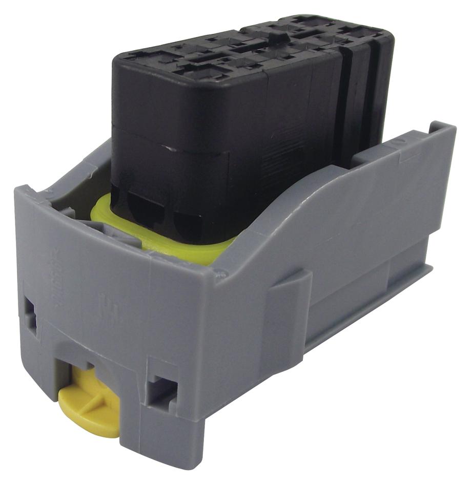 Amp - Te Connectivity 284848-1 Receptacle Housing, 12Pos, Pbt Gf, Black