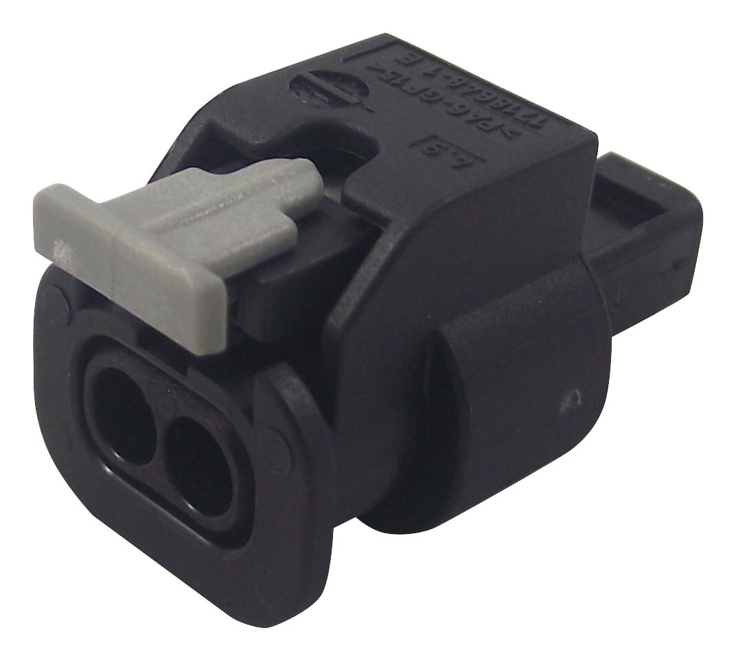 Te Connectivity 1-1718643-1 Receptacle Housing, 2Pos, Nylon, Black