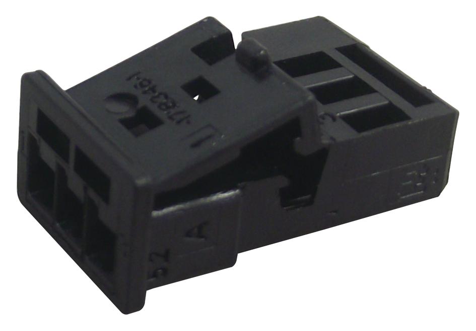 Amp - Te Connectivity 1-1718346-1 Receptacle Housing, 3Pos, Pbt Gf, Black