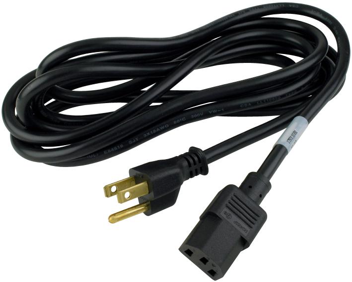 Volex 17501 Power Cord, Nema 5-15P/iec 60320 C13, 3M