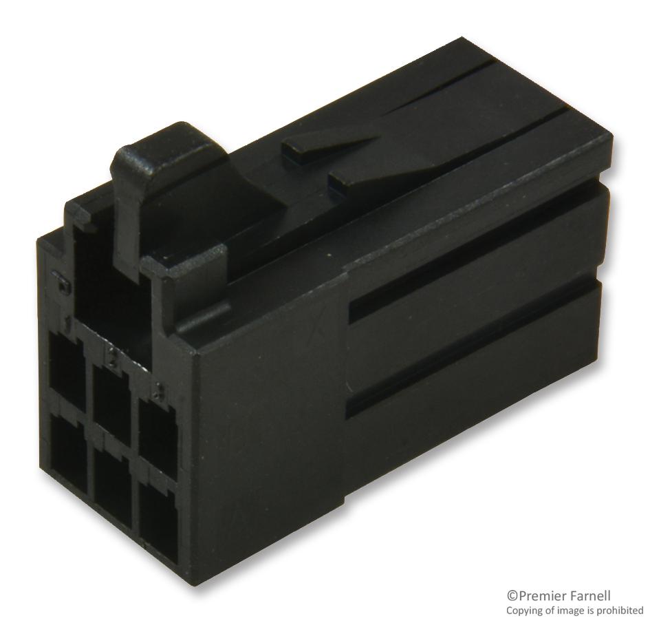 Amp - Te Connectivity 1-1318119-3 Plug Housing, 6Pos, 2.5Mm, Polyester Gf