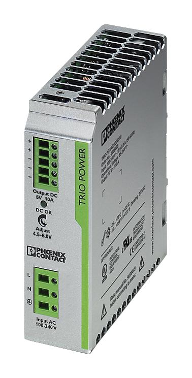 Phoenix Contact 2902646 Power Supply, Ac-Dc, 5V, 10A