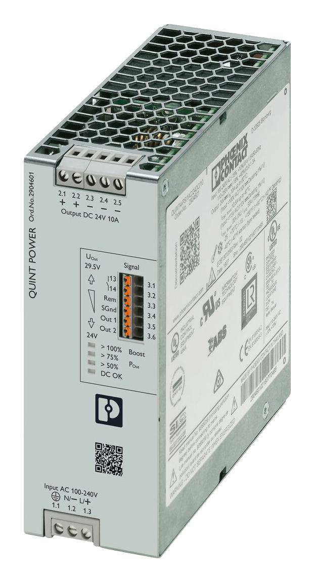 Phoenix Contact 2904601 Power Supply, Ac-Dc, 24V, 10A