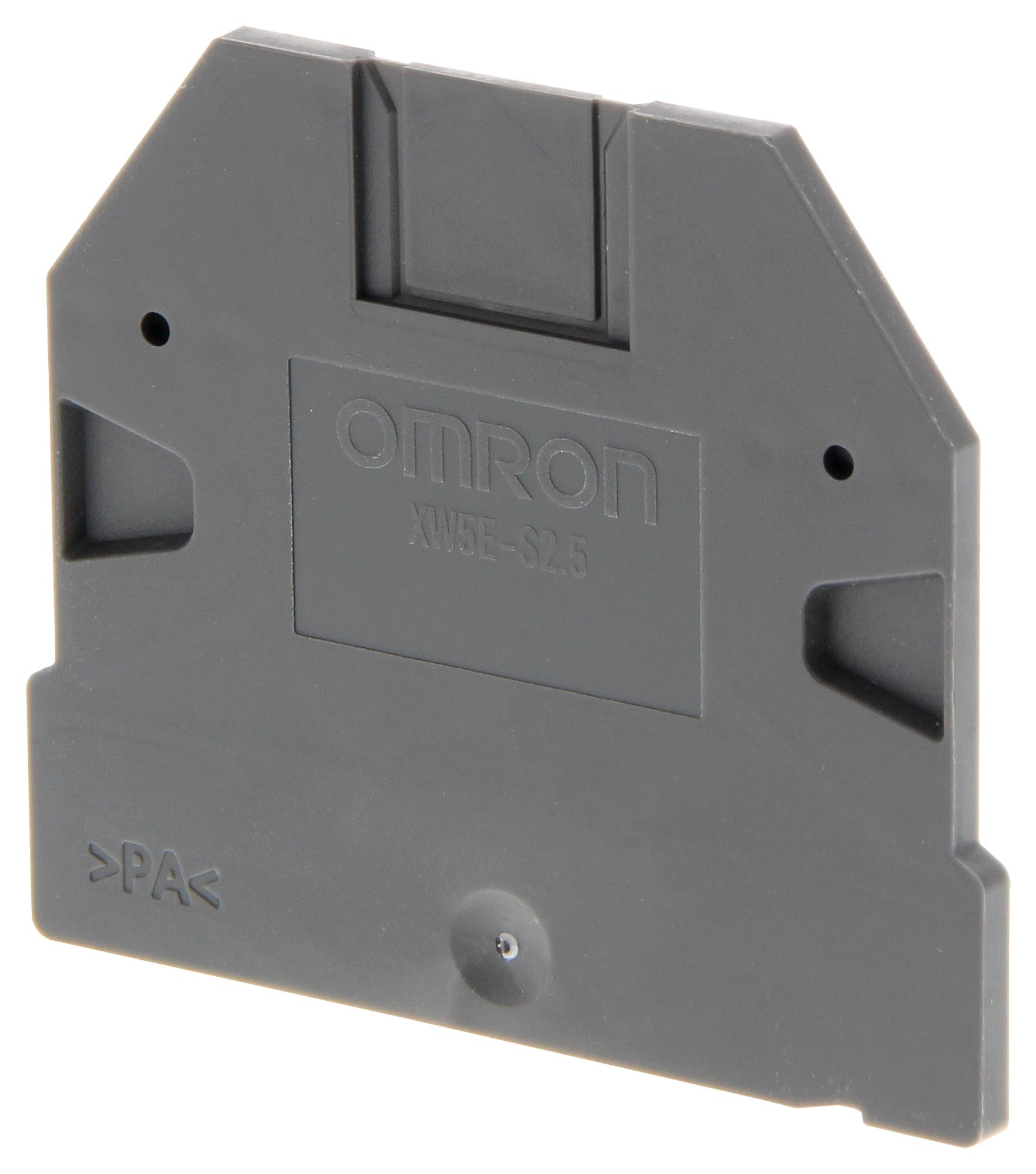 Omron Industrial Automation Xw5E-S2.5 End Cover, Din Rail Terminal Block