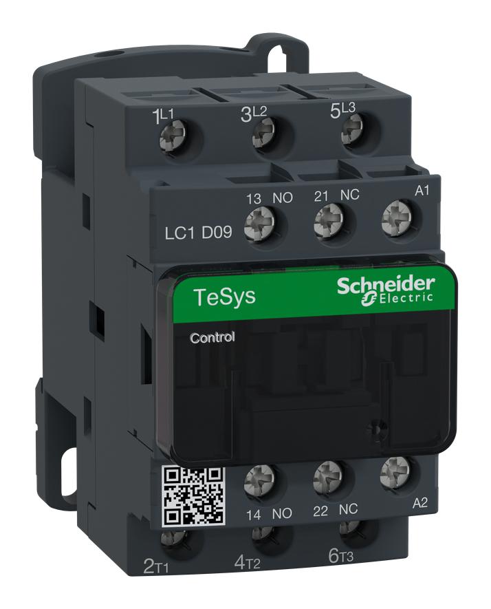 Schneider Electric Lc1D09M7 Contactor, 3Pst-No, 220Vac, Din Rail