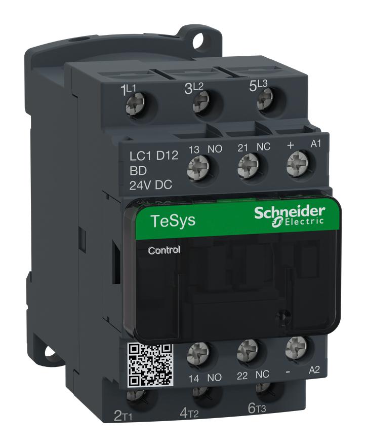 Schneider Electric Lc1D12Fd Contactor, 3Pst-No, 110Vdc, Din Rail