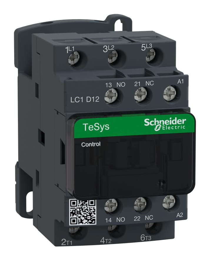 Schneider Electric Lc1D12U7 Contactor, 3Pst-No, 240Vac, Din Rail