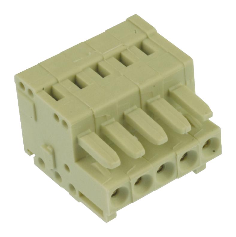 Wago 734-105 Terminal Block, Pluggable, 5Pos, 14Awg