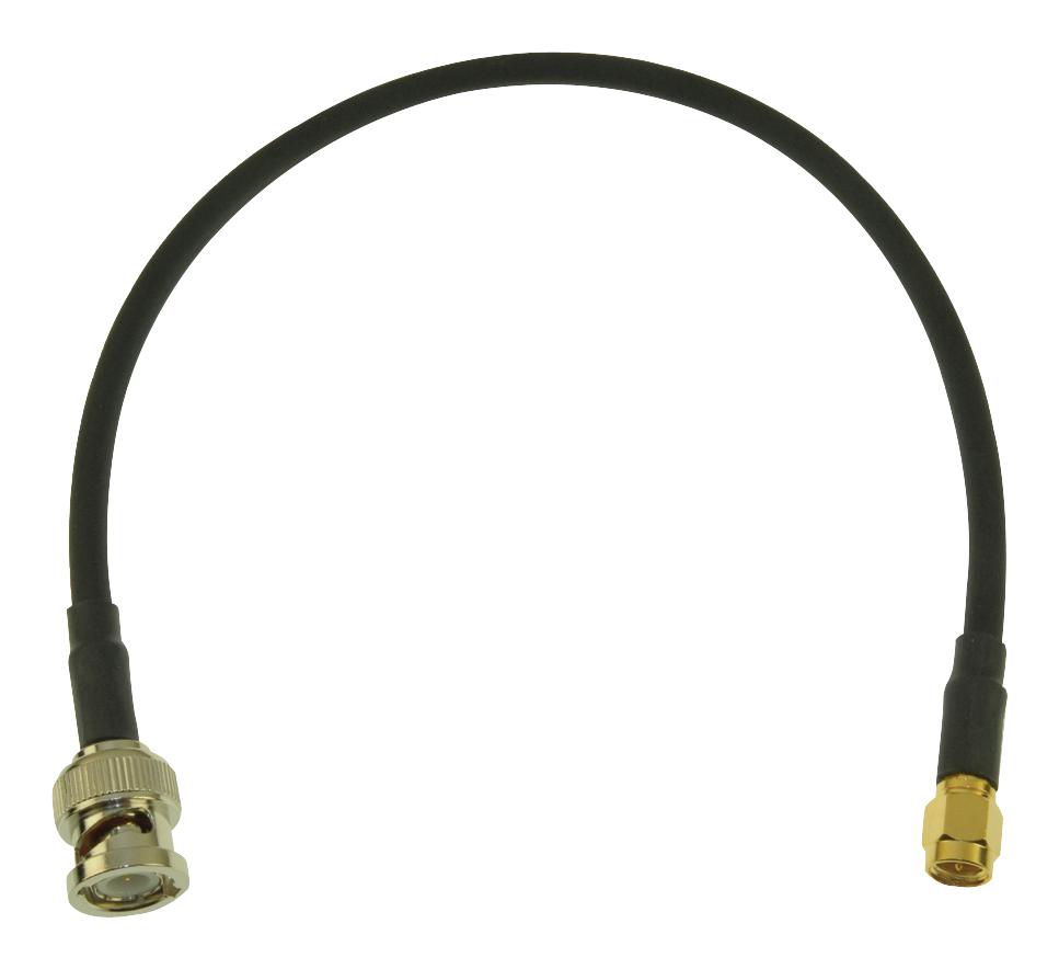 Amphenol Rf 245101-04-12.00 Rf Cable Assembly, Bnc-Sma Plug, 305Mm