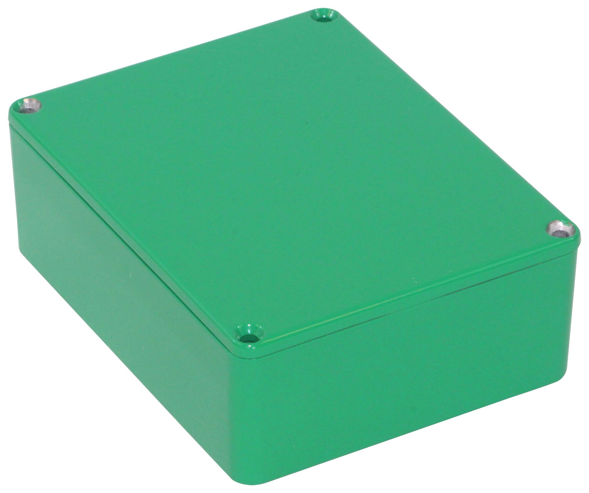 Hammond 1590Bbsgr. Enclosure, Aluminium, 1P54, Green