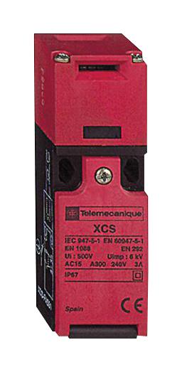 Telemecanique Sensors Xcspa791 Safety Interlock Switch, Dpst-Nc, 120Vac