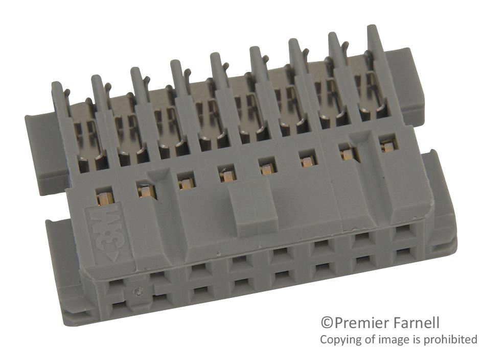 3M Chg2016J01010Kep Connector, Rcpt, 16Pos, 2Row, 2.54Mm