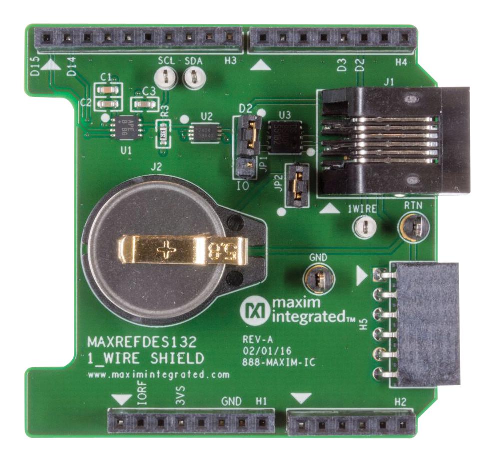 Analog Devices Maxrefdes132# Ref Design Board, 1-Wire Shield