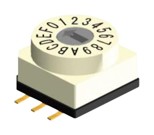 Multicomp Rbm2-16Rbvr Rotary Switch, 16 Pos, 24Vdc, Smd