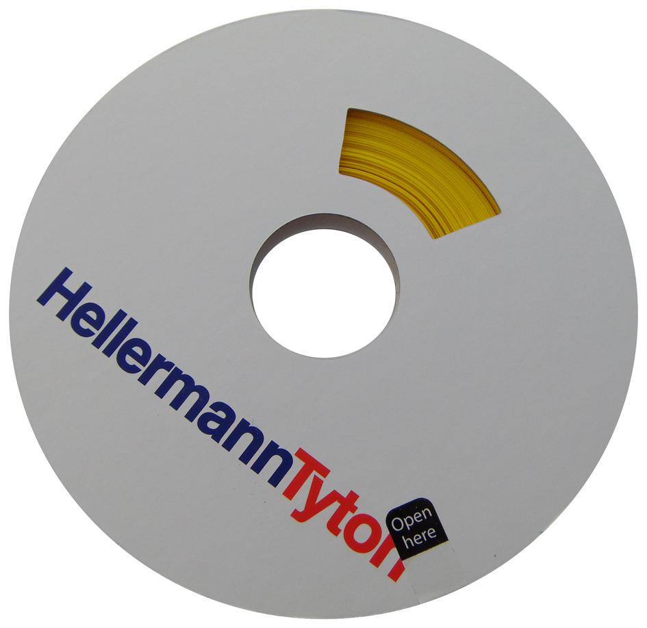 Hellermanntyton 553-40350 Heat-Shrink Tubing, 3:1, 3Mm, Yellow