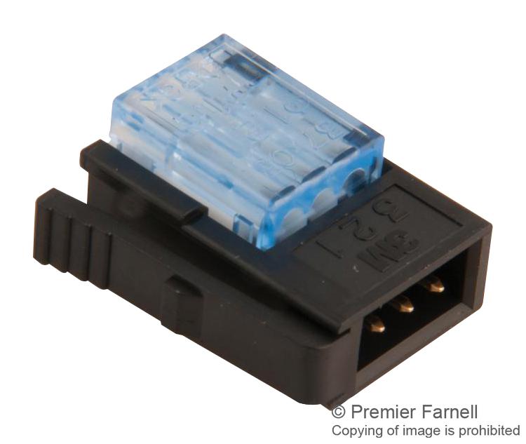 3M 37103-A165-00E Mb Connector, Plug, 3Pos, 1Row, 2Mm