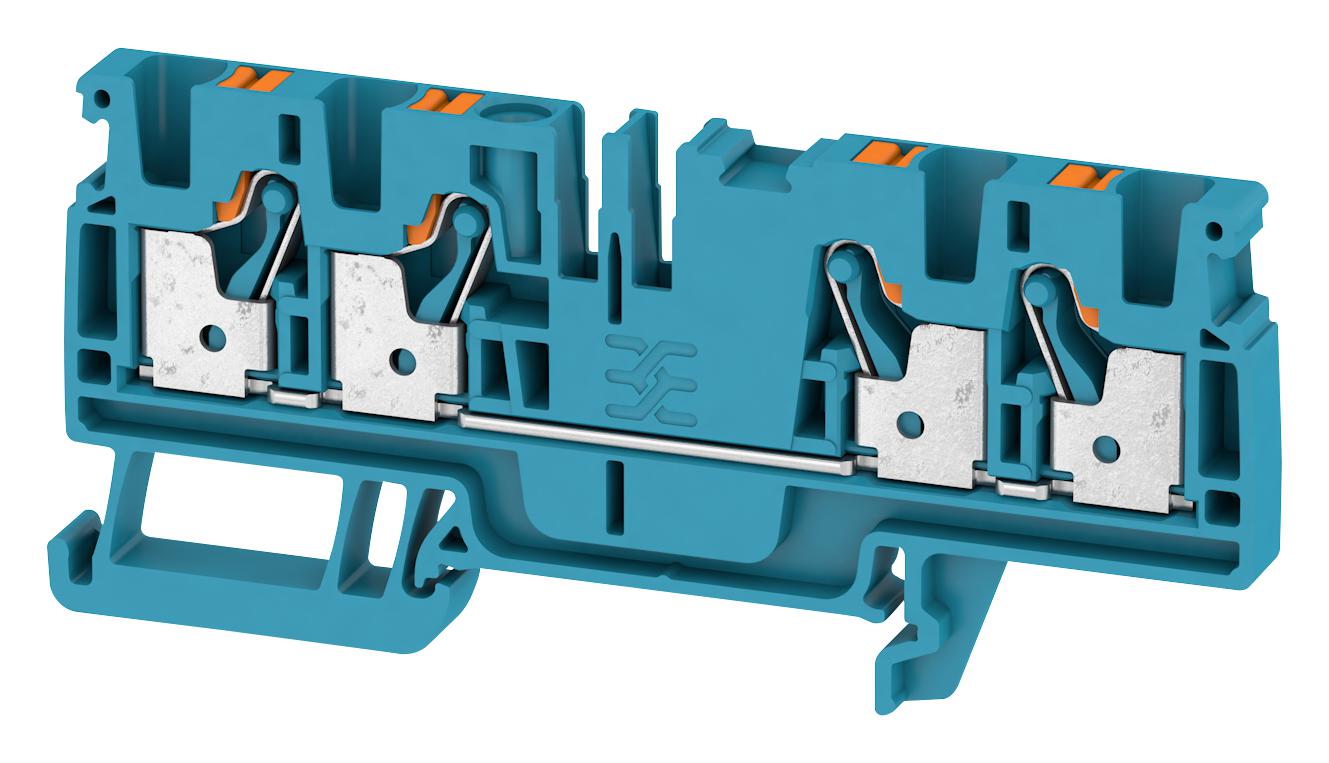 Weidmuller 2051520000 Terminal Block, Din Rail, 4Pos, 12Awg