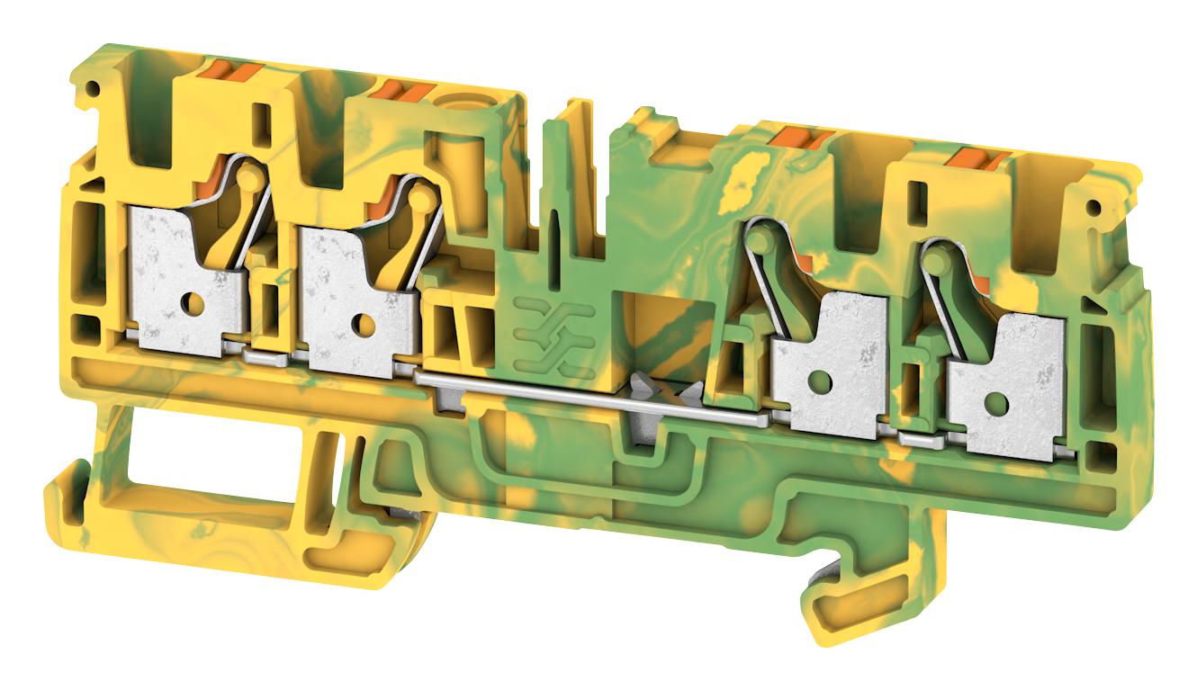 Weidmuller 2051560000 Terminal Block, Din Rail, 4Pos, 12Awg