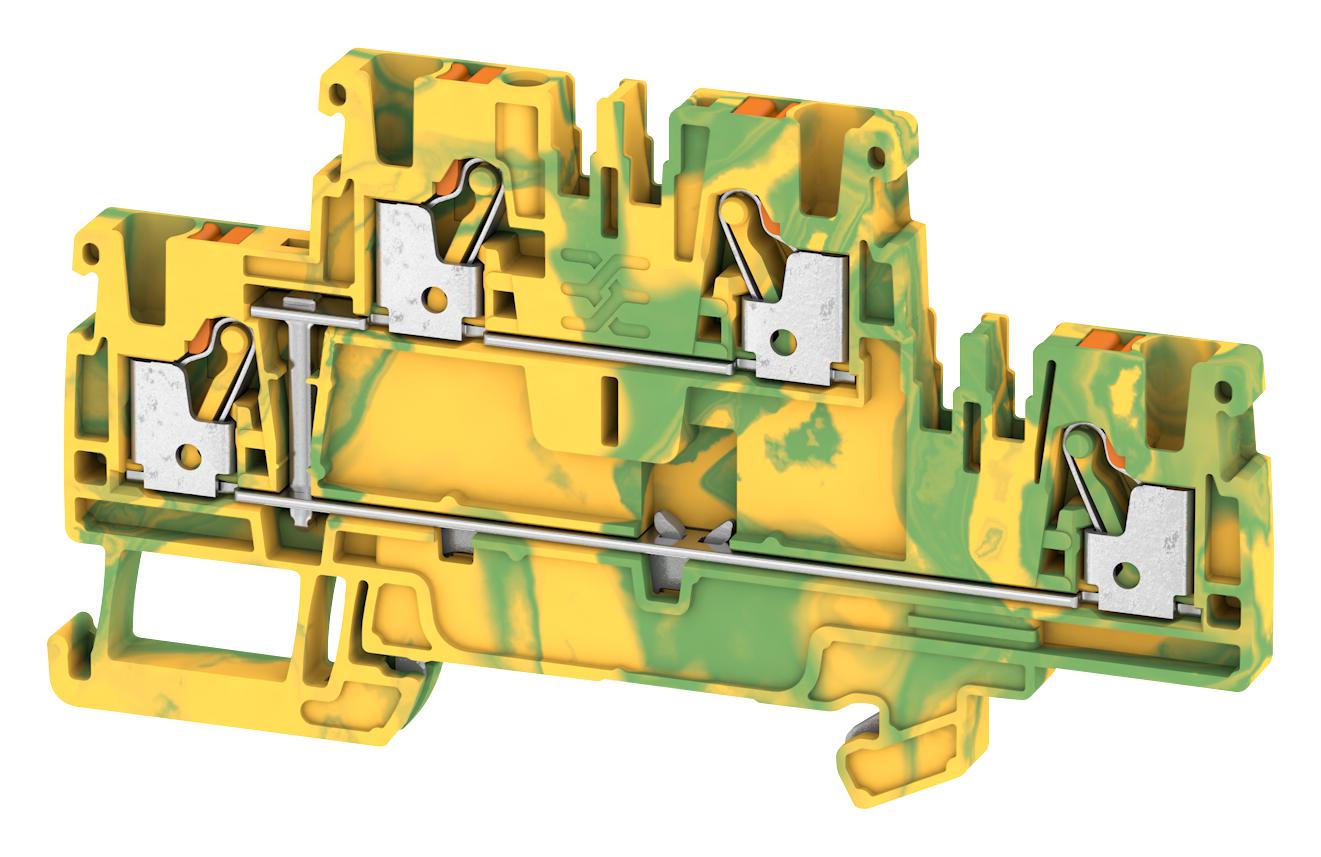 Weidmuller 1547680000 Terminal Block, Din Rail, 4Pos, 12Awg