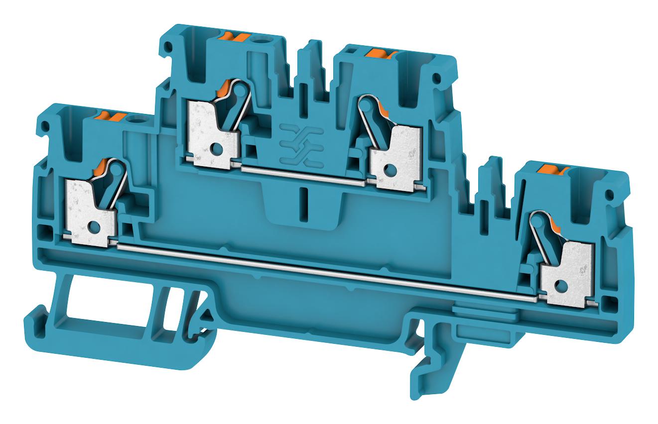 Weidmuller 1547620000 Terminal Block, Din Rail, 4Pos, 12Awg